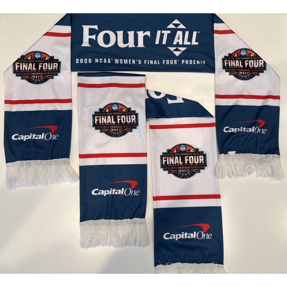 2026 NCAA Womens Final Four Phoenix Basketball Scarf Capital One Souvenir Swag